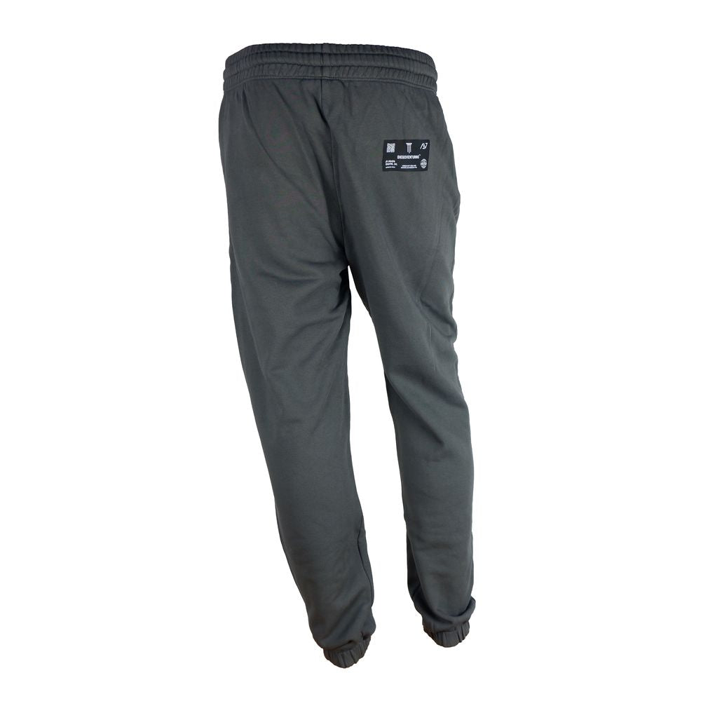 Diego Venturino Grey Cotton Tracksuit Pants for Men