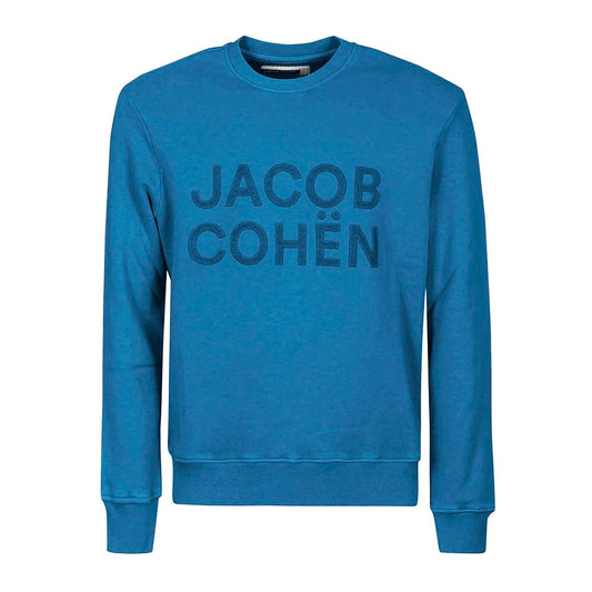 Jacob Cohen Hellblauer Baumwollpullover für Männer