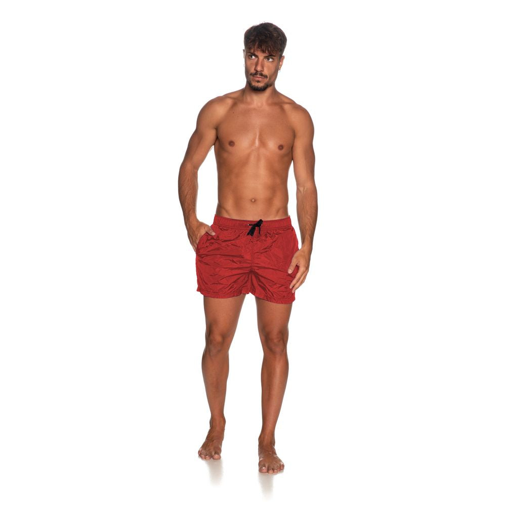 Refrigiwear Rote Nylon Herren-Badebekleidung kurz