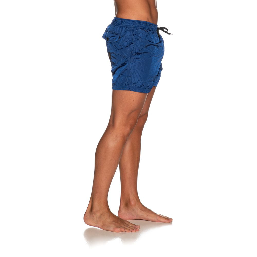 Refrigiwear Blaue Nylon-Badehose für Männer