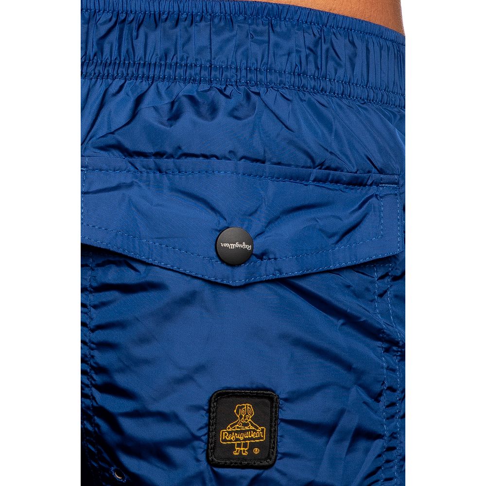 Refrigiwear Blaue Nylon-Badehose für Männer