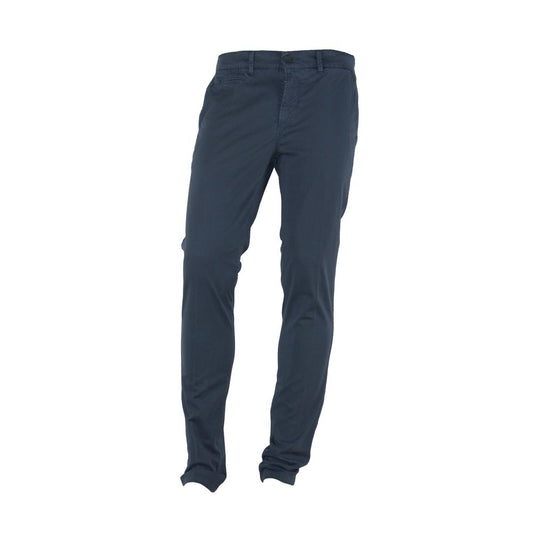 Made in Italy Slim summer trousers made of cotton blend