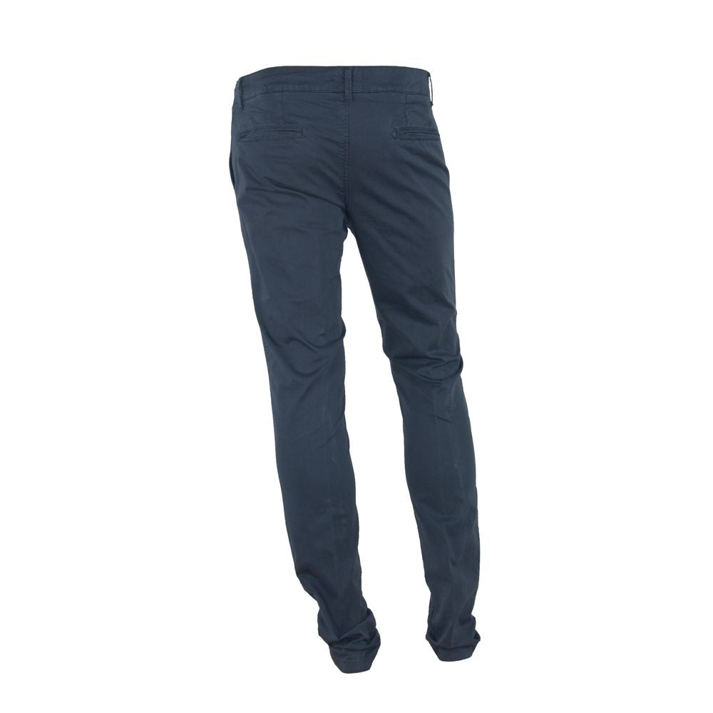 Made in Italy Slim summer trousers made of cotton blend