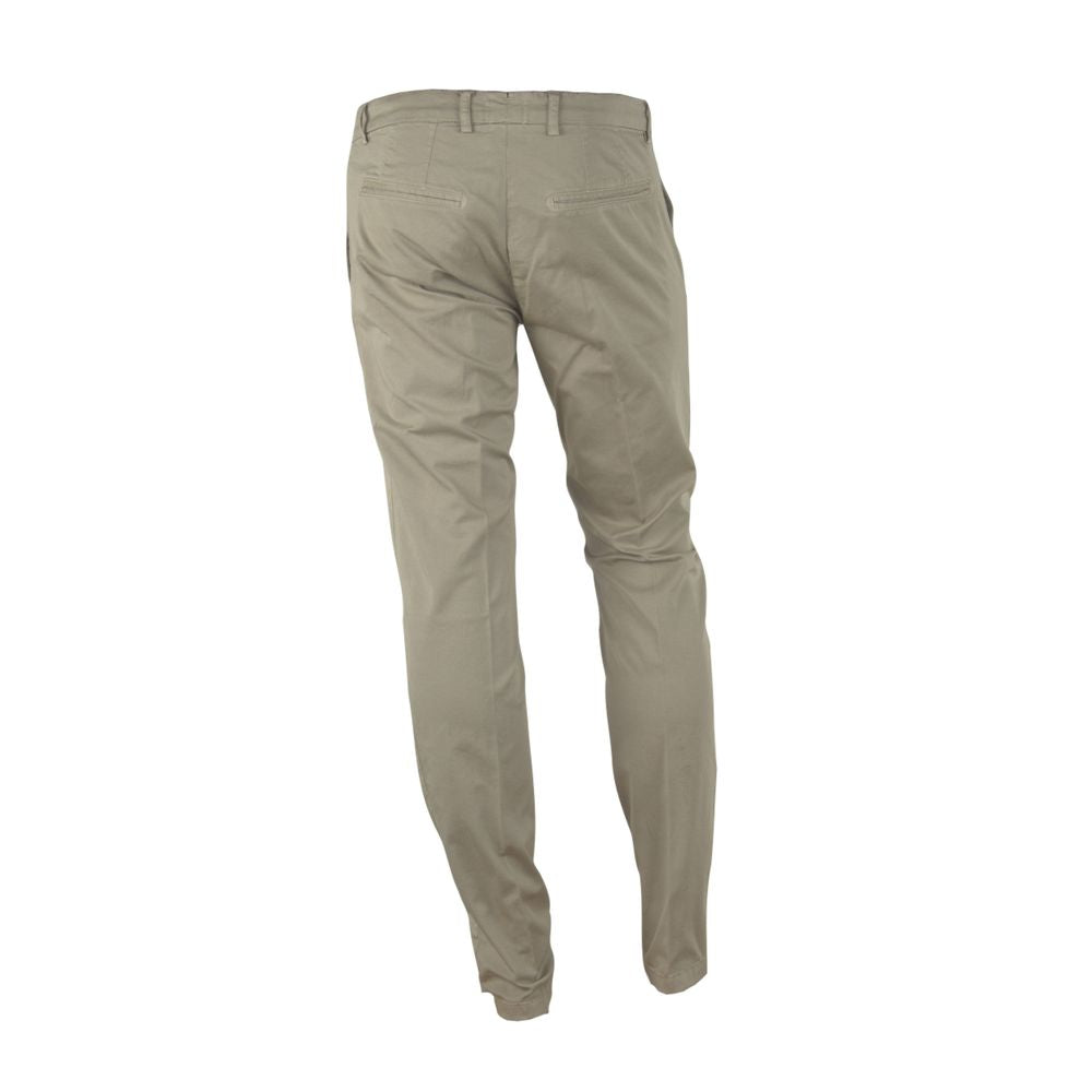 Made in Italy Chic Beige Summer Pants for Men