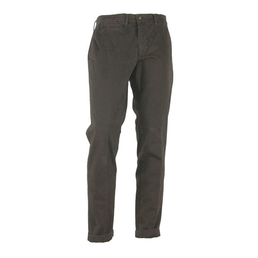 Made in Italy Elegant winter trousers made of cotton stretch