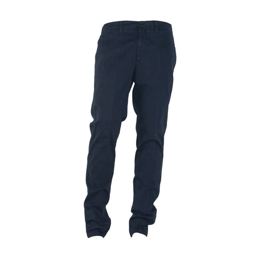 Made in Italy Elegant blue winter pants