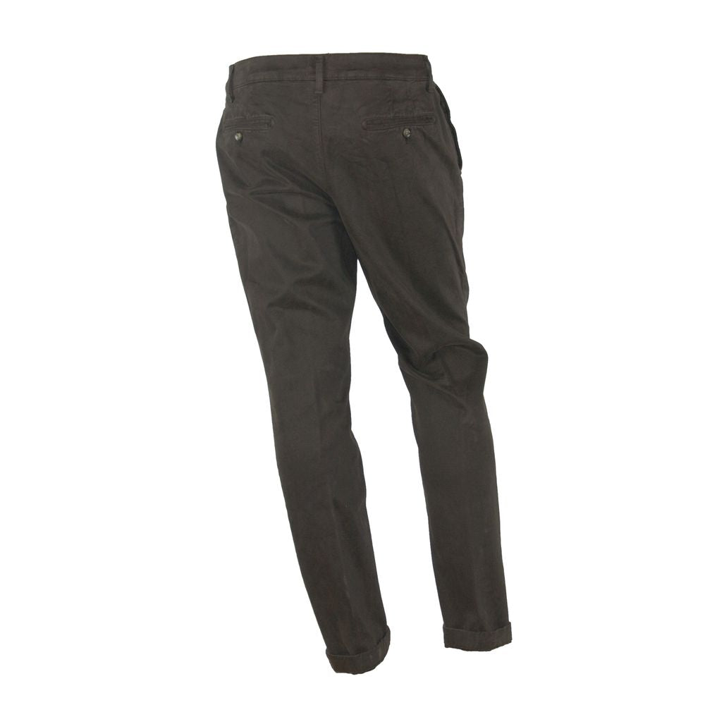 Made in Italy Elegant winter trousers made of cotton stretch