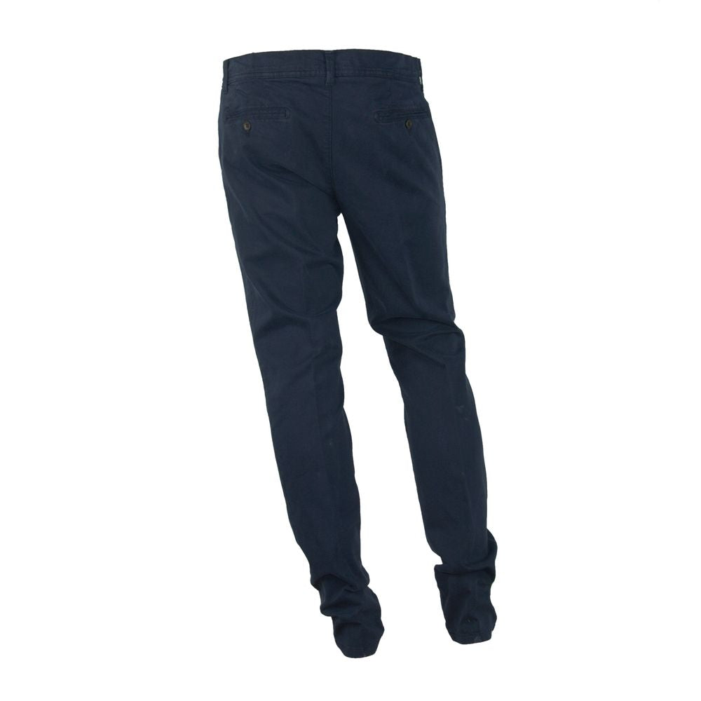 Made in Italy Elegant blue winter pants