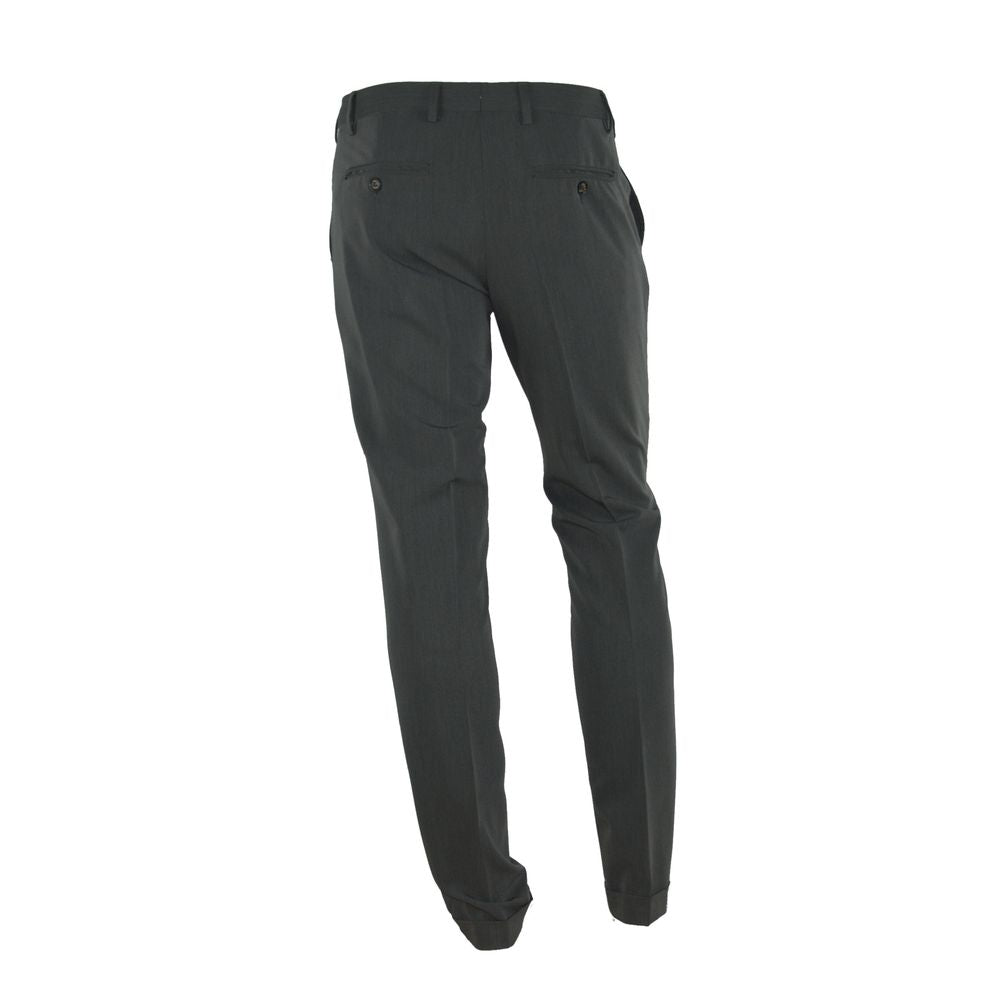 Made in Italy Elegant grey trousers made in Italy