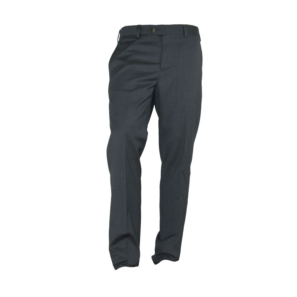 Made in Italy Elegant gray Italian men's trousers