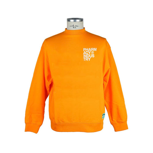 Pharmacy Industry Chic Logo Sweatshirt with Crew Neck in Orange