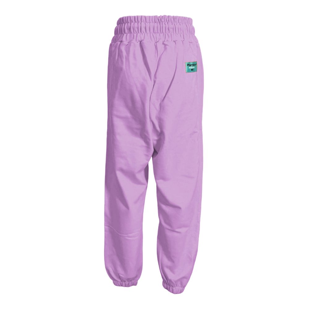 Pharmacy Industry Stylish purple cotton sweatpants with logo