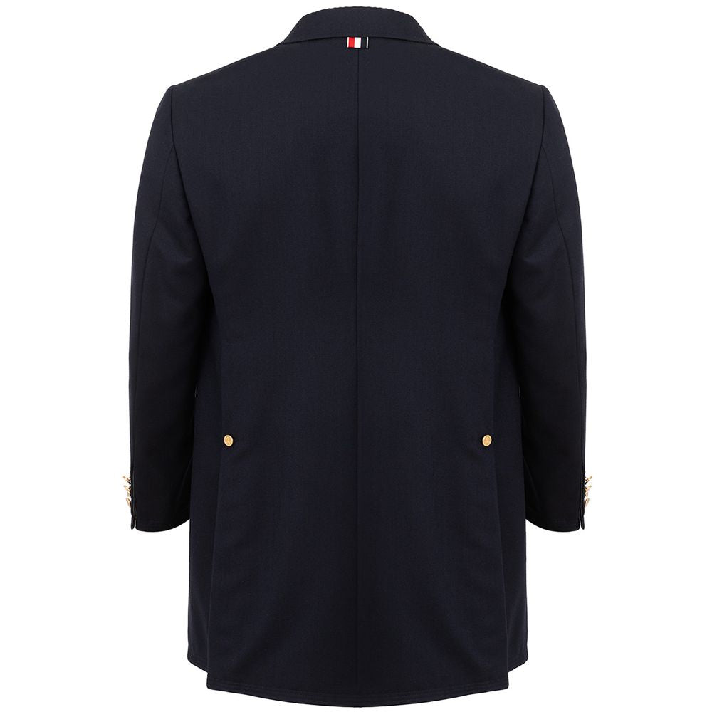 Thom Browne Elegant villatakki Signature Blue