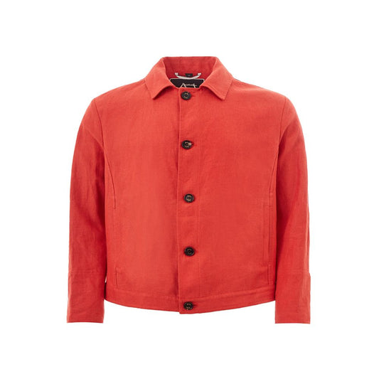 Sealup Elegante orangefarbene Polyesterjacke