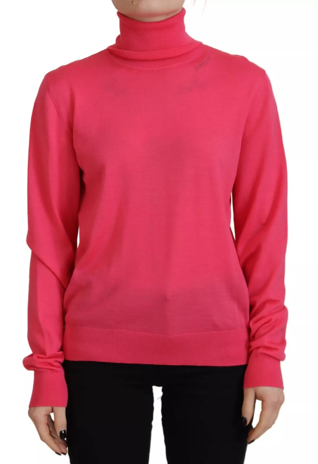 Dsquared² Pink long sleeve turtleneck sweater