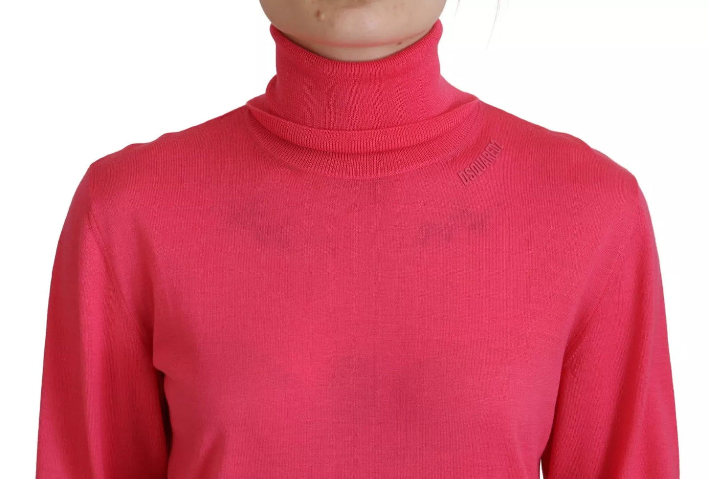 Dsquared² Pink long sleeve turtleneck sweater