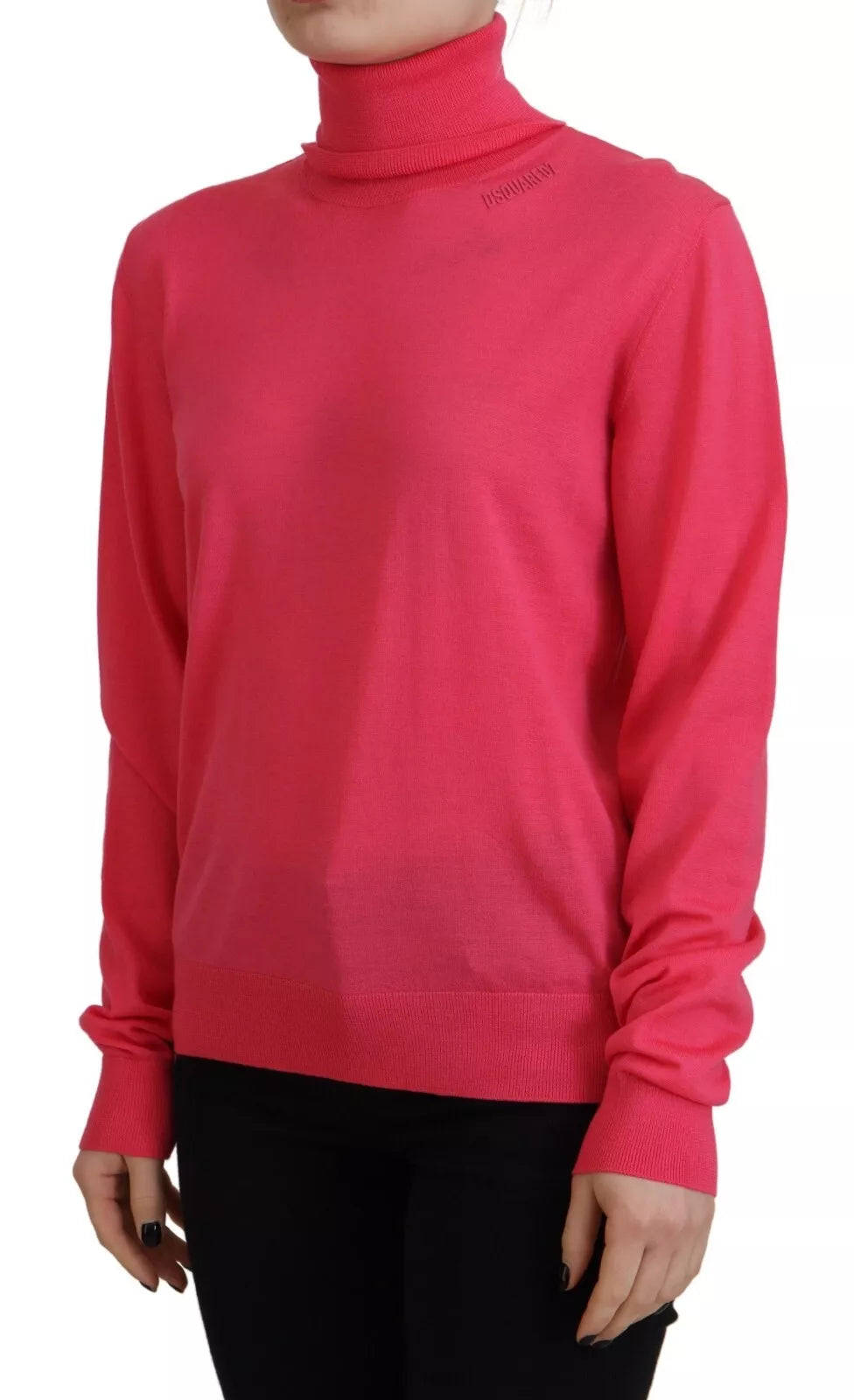 Dsquared² Pink long sleeve turtleneck sweater