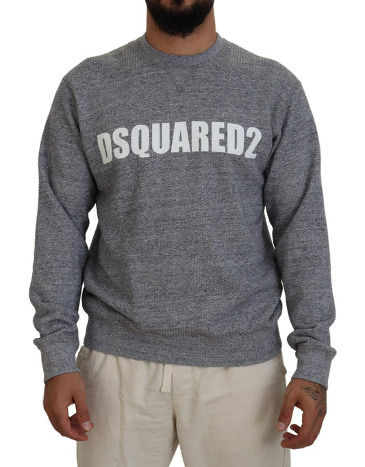 Dsquared² Gray Sweater with Crystal Embellishment for Men