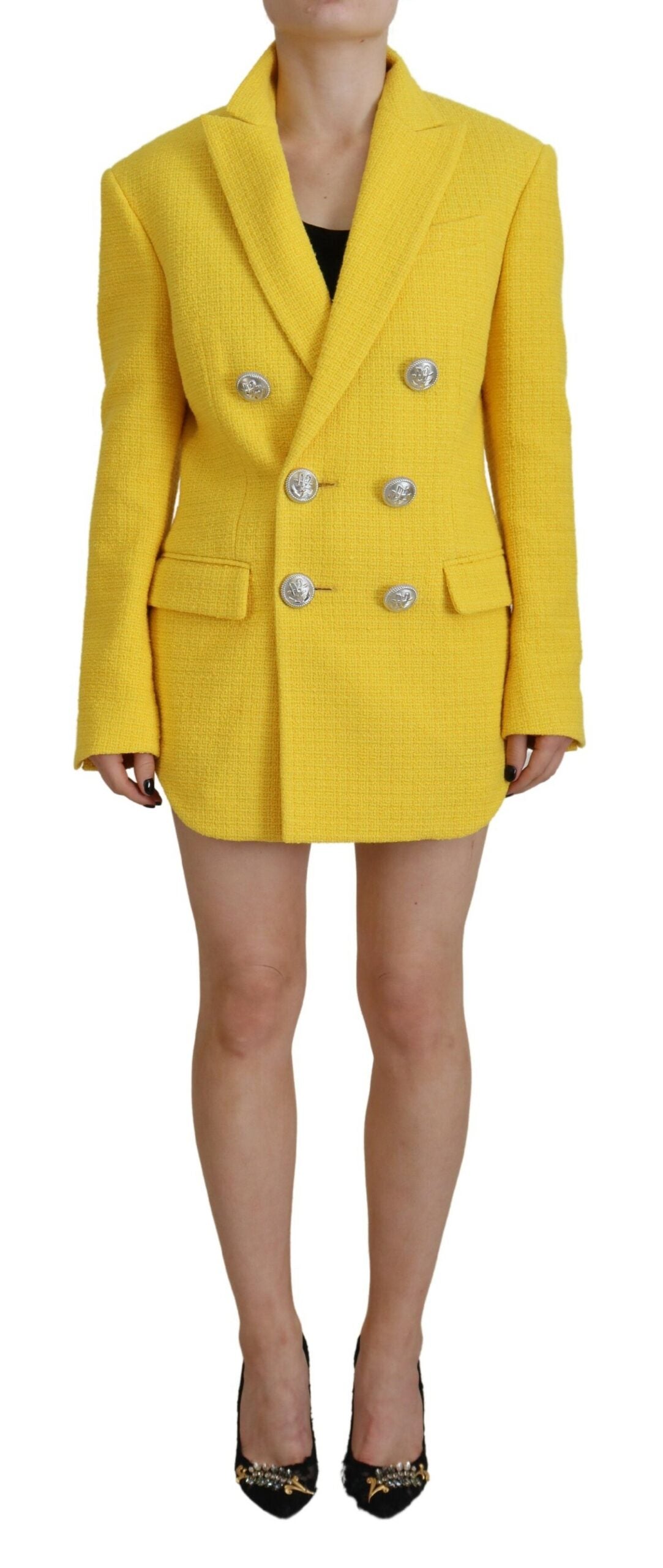 Dsquared² Yellow Peak kaksirivinen puku Blazer Short Set