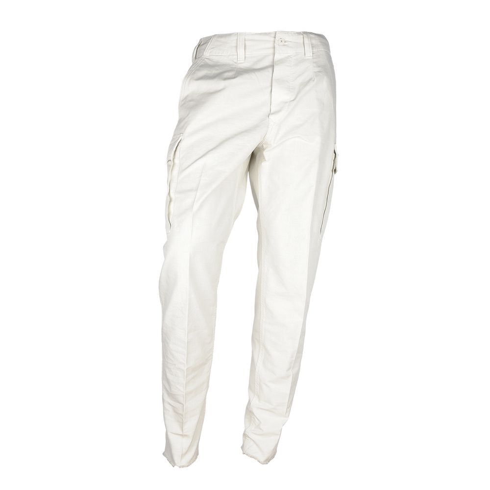 Don The Fuller men's trousers in white cotton