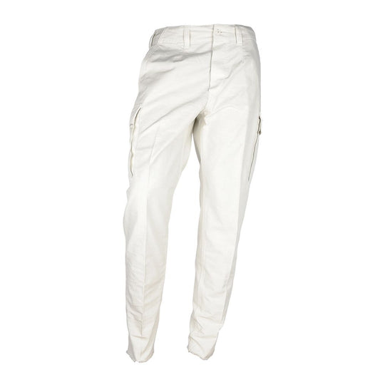 Don The Fuller men's trousers in white cotton