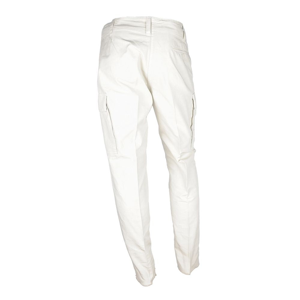 Don The Fuller men's trousers in white cotton