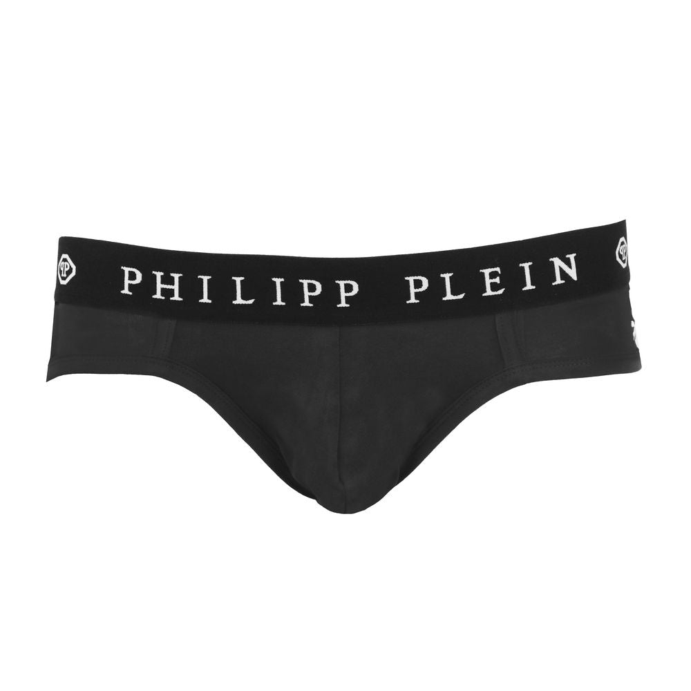 Philipp Plein Black Cotton Miesten Boxer Short Pack