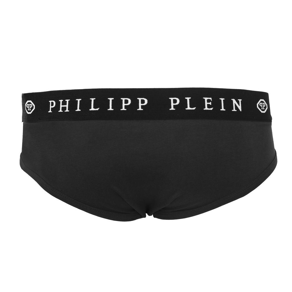 Philipp Plein Black Cotton Miesten Boxer Short Pack