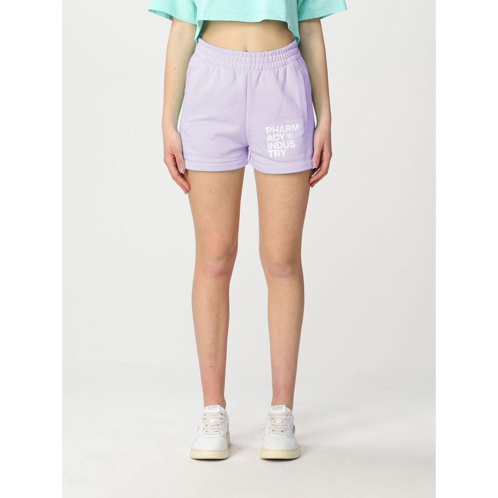 Pharmacy Industry Chic Purple Cotton Shorts - Summer Essential