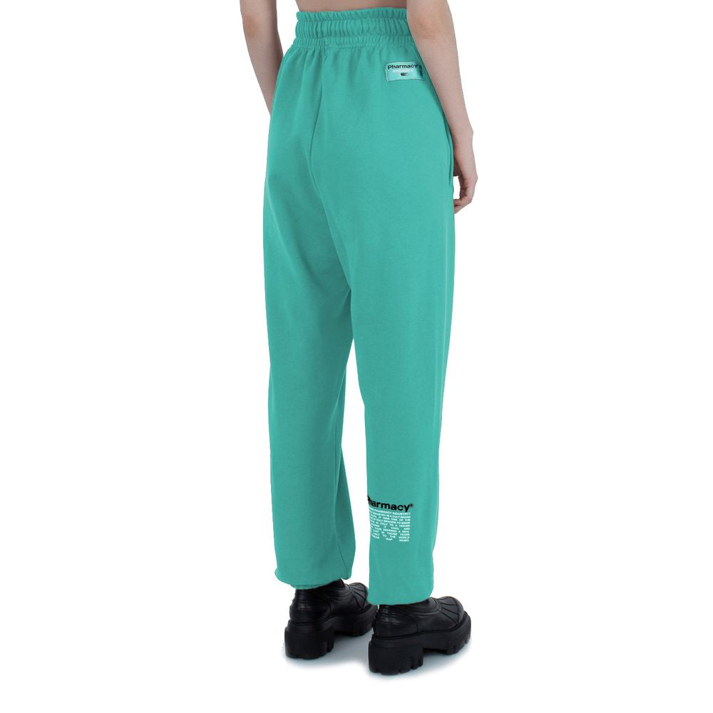 Pharmacy Industry Green Cotton Pants for Women