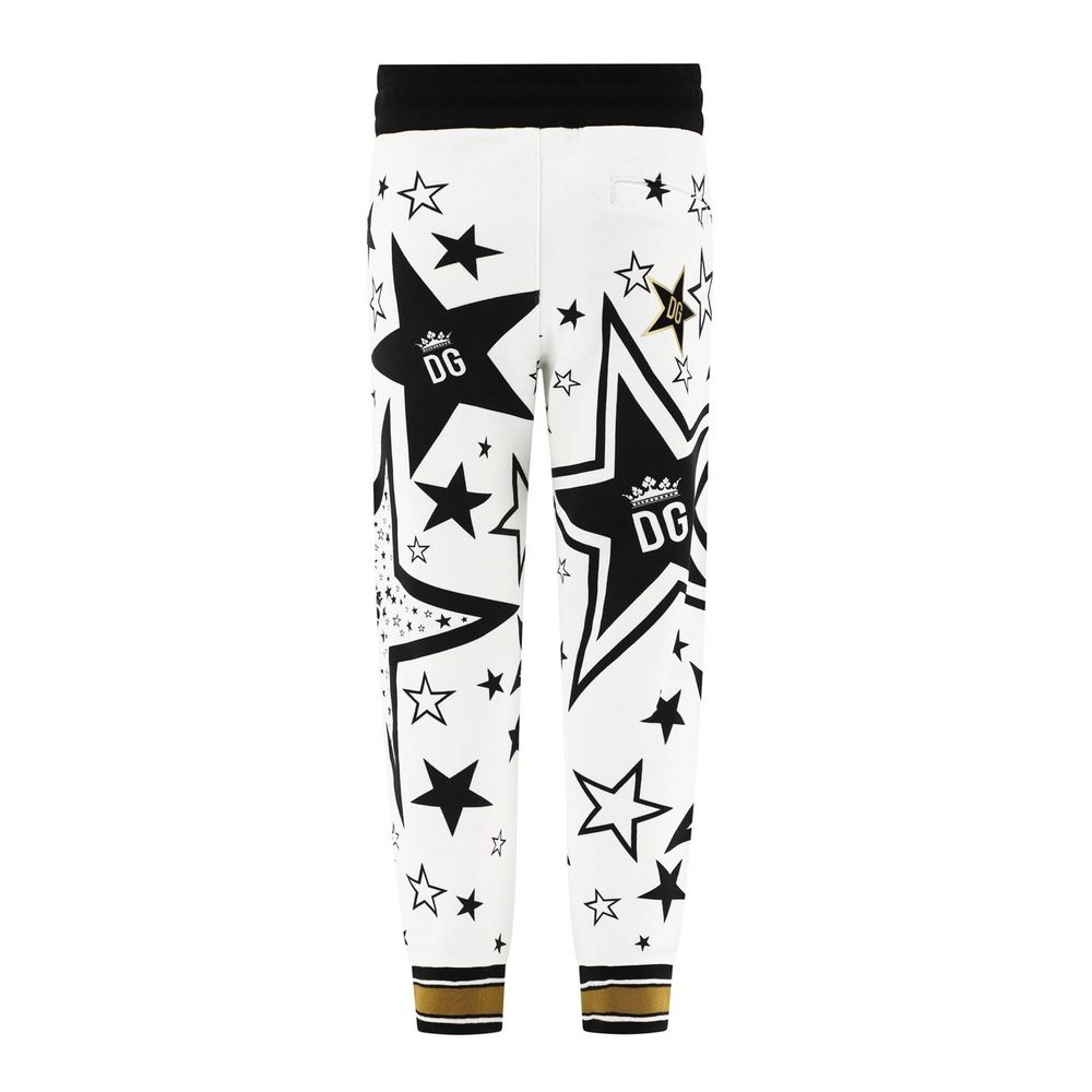 Dolce &amp; Gabbana Elegant printed sweatpants with elastic waistband