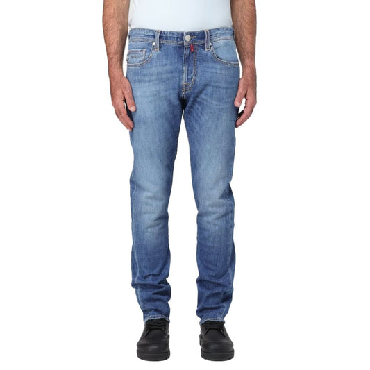 Tramarossa Blaue Baumwolle Herrenjeans