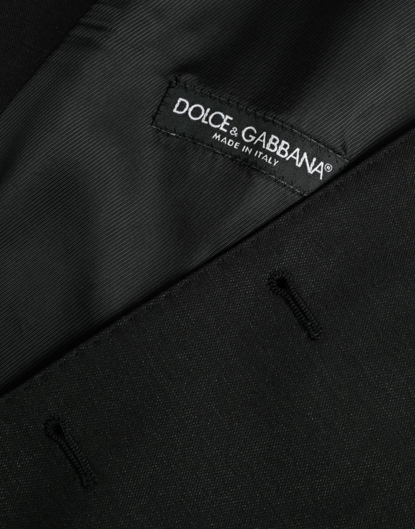 Dolce & Gabbana Schwarze Wollweste Kleid Formelle Weste