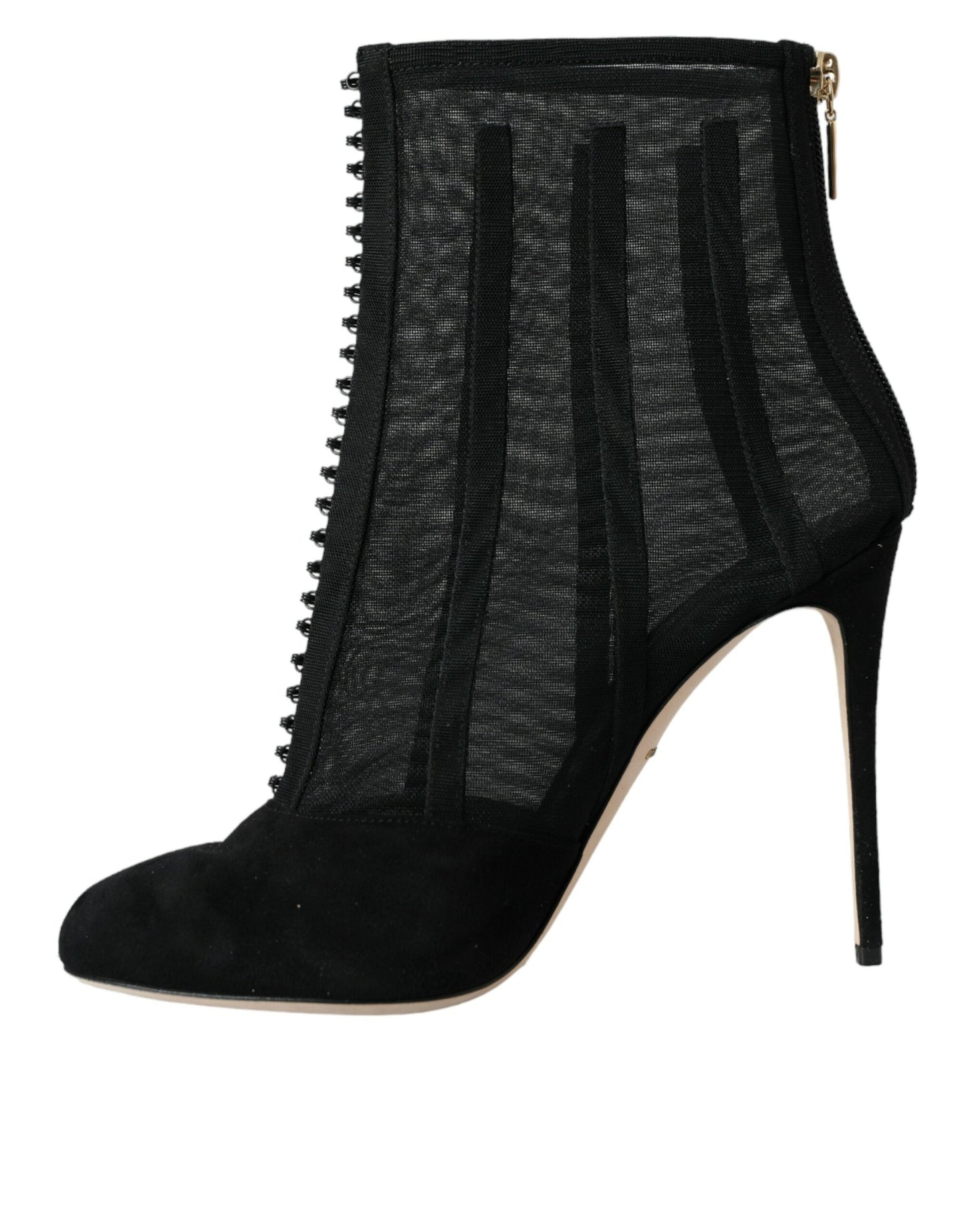 Dolce &amp; Gabbana Black Mesh Stiletto Heels nilkkurit