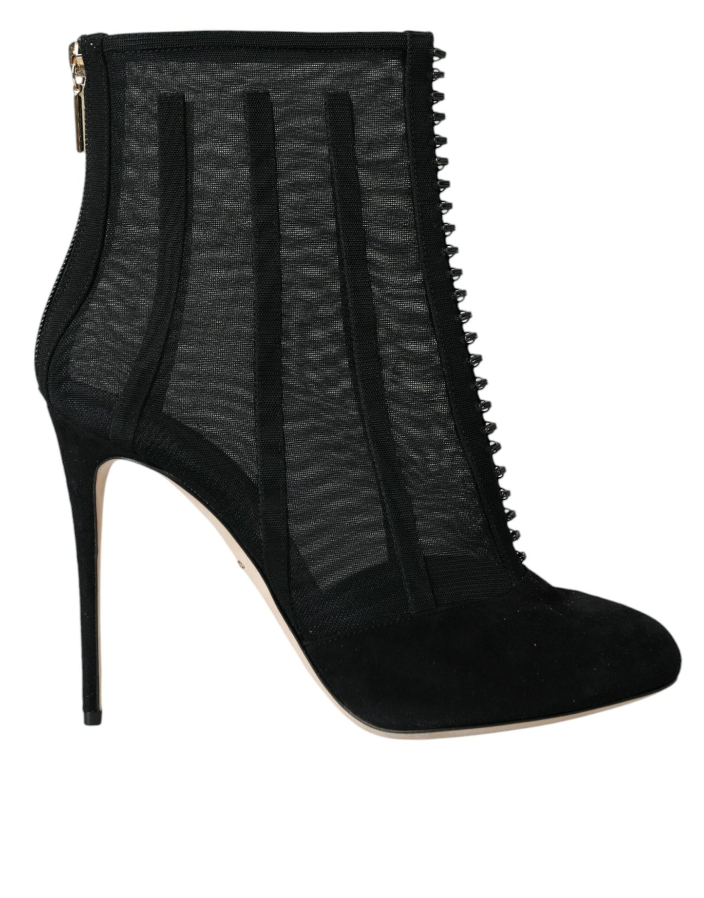 Dolce &amp; Gabbana Black Mesh Stiletto Heels nilkkurit