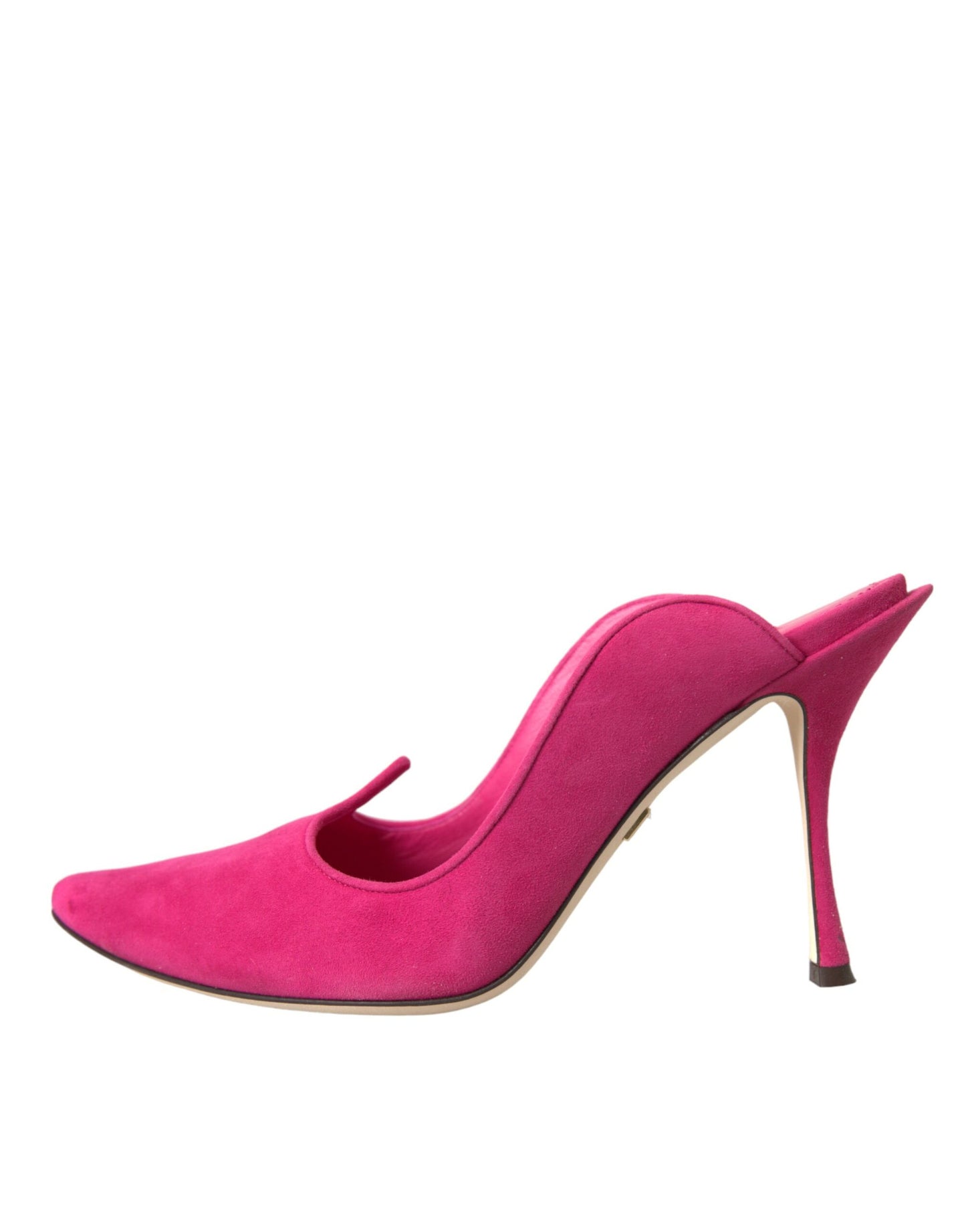 Dolce &amp; Gabbana Fuchsia Suede Mules Sandals -kengät