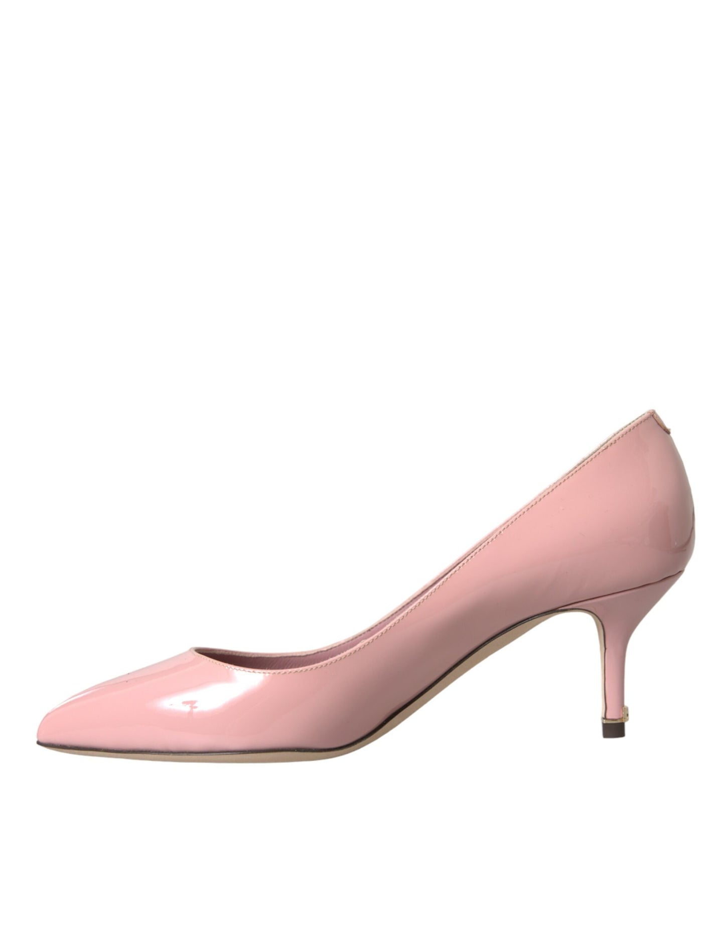 Dolce &amp; Gabbana Light Pink Patent Leather Heels Pumps Shoes