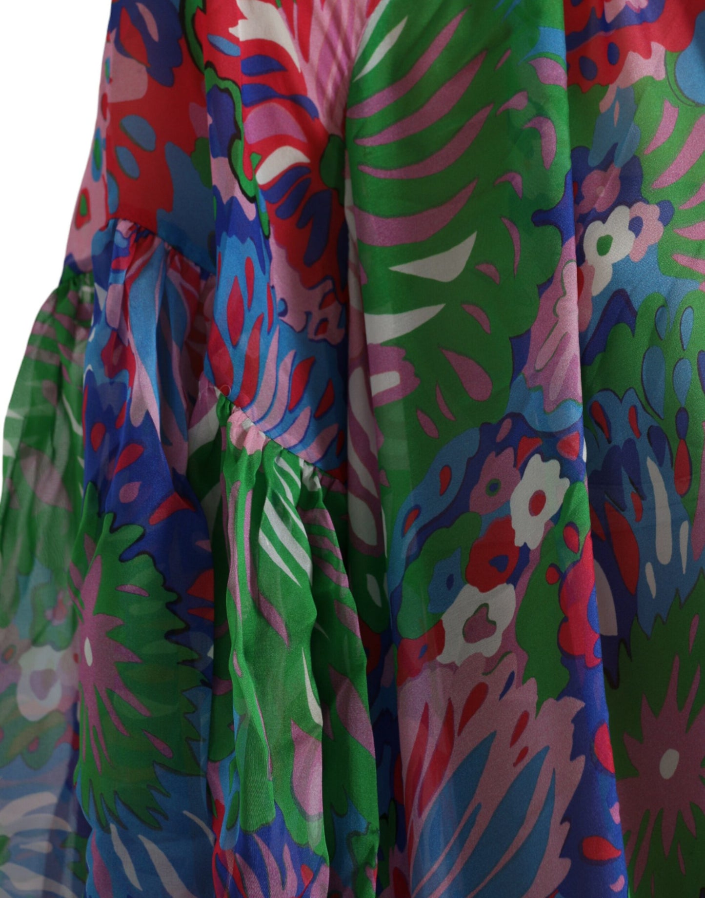 Dolce &amp; Gabbana monivärinen kukkainen silkki Kaftan Maxi -mekko