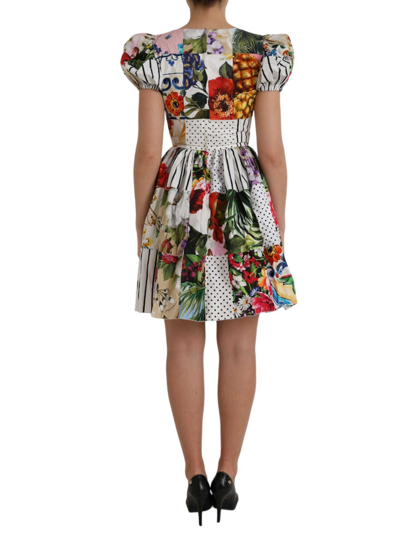 Dolce &amp; Gabbana monivärinen Patchwork puuvillainen minimekko Aline