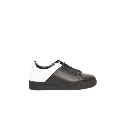 Cerruti 1881 Black Leather Men's Sneakers