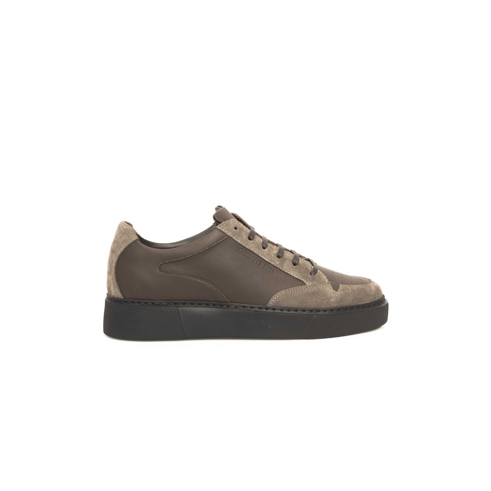 Cerruti 1881 Beige Leder Herren Sneaker