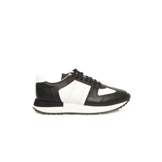 Cerruti 1881 Schwarzes Leder Herren Sneaker