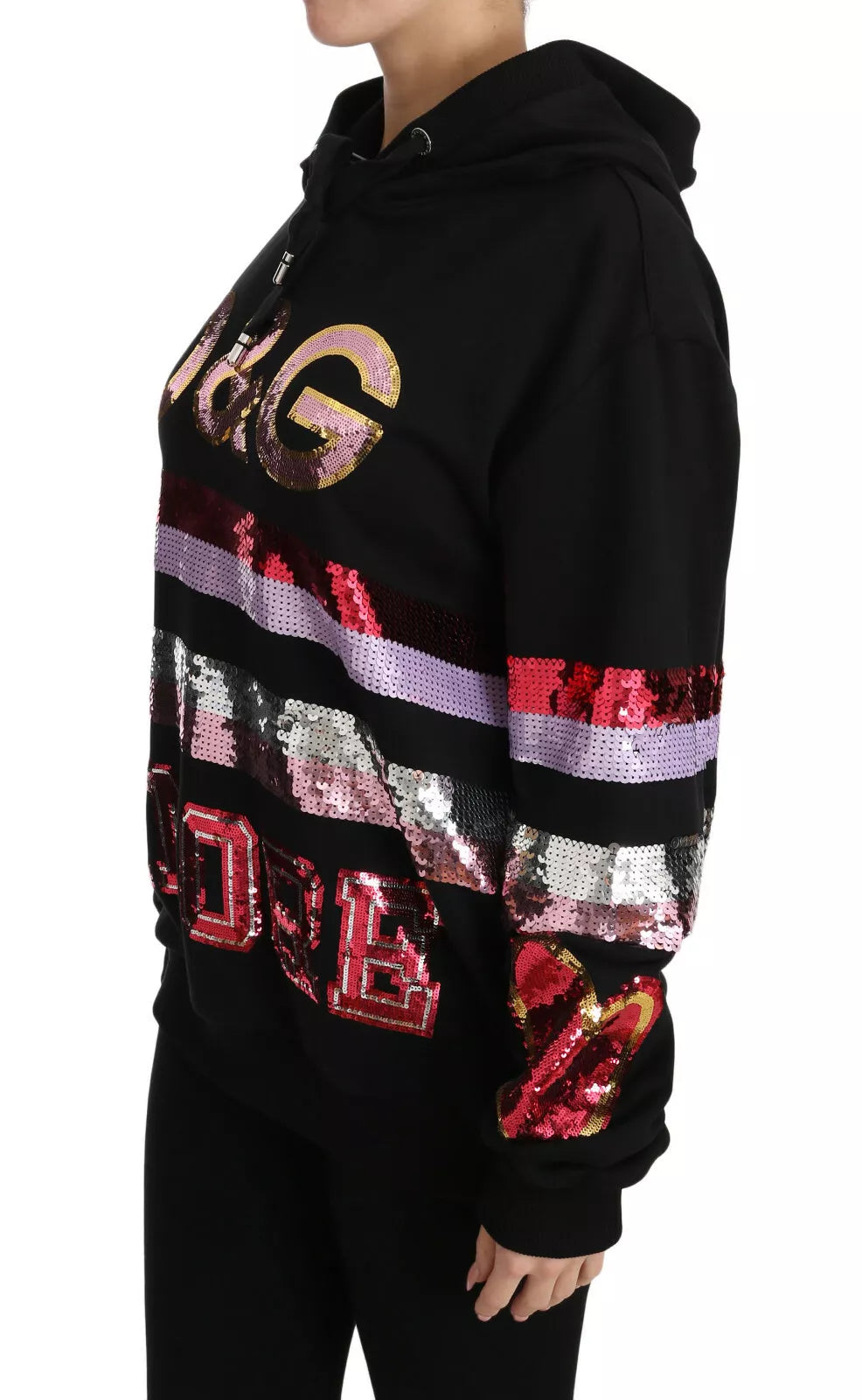 Dolce &amp; Gabbana DG Sequin Hooded Sweater