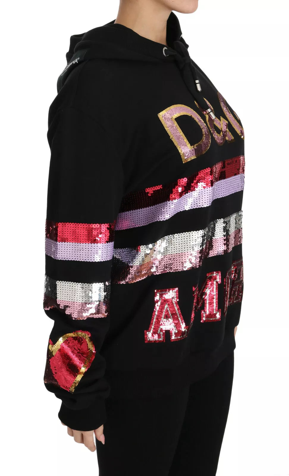 Dolce &amp; Gabbana DG Sequin Hooded Sweater