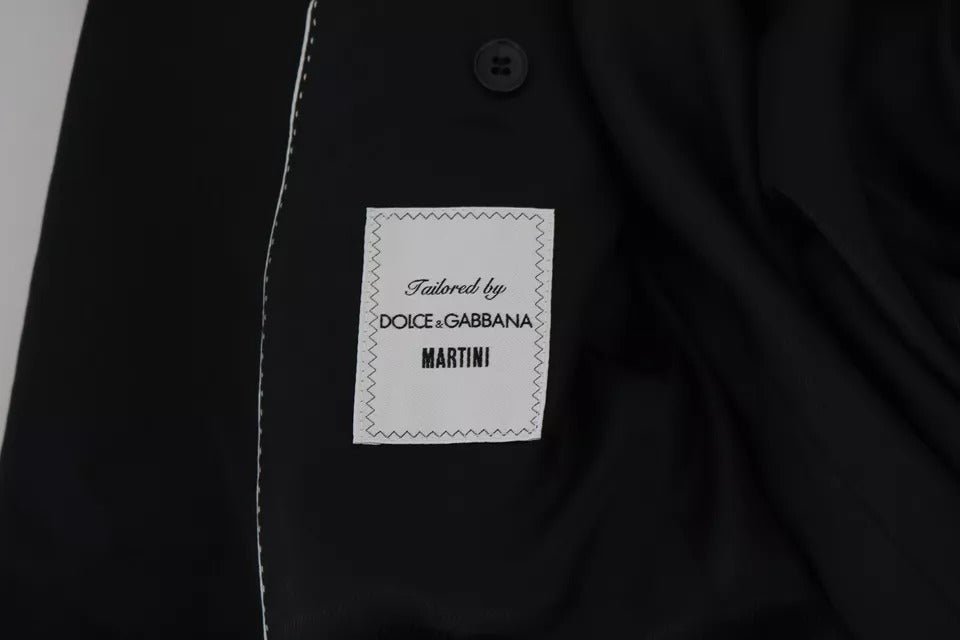 Dolce & Gabbana Schwarzer schlanker Mantel MARTINI Blazer