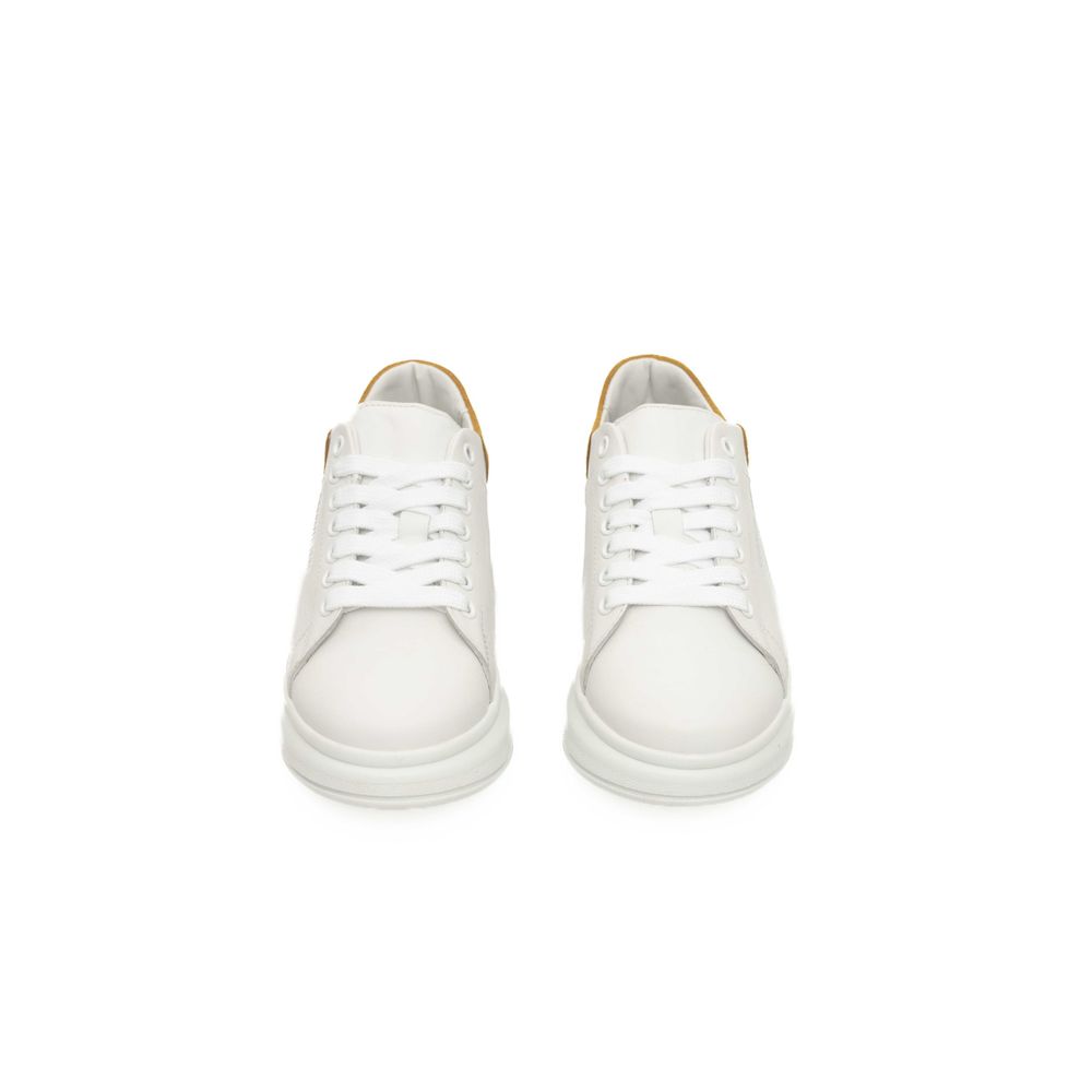 Cerruti 1881 White Leather Women's Sneakers