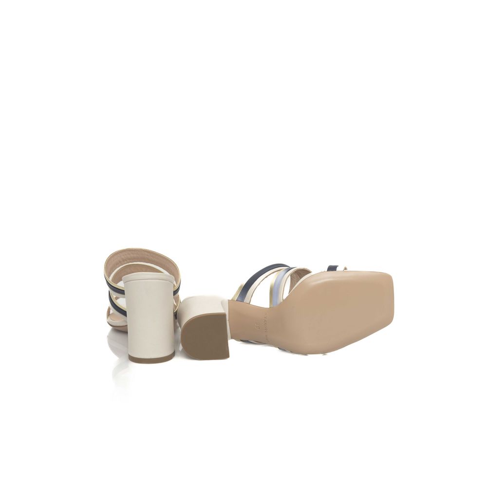 Cerruti 1881 White Goatskin Women's Sandal