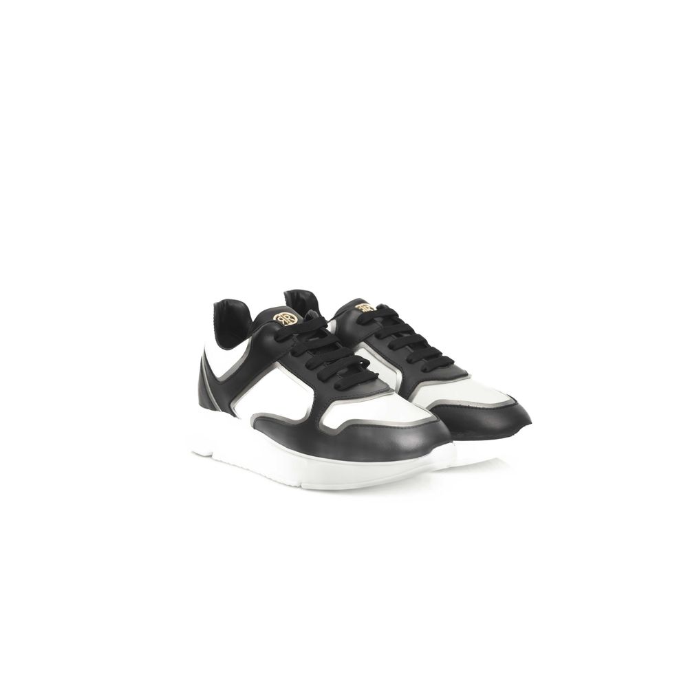 Cerruti 1881 Black Leather Women's Sneakers