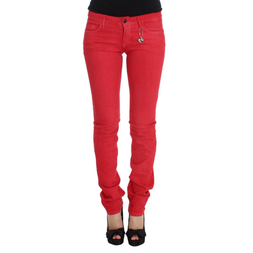 Costume National Rote Jeans & Hose