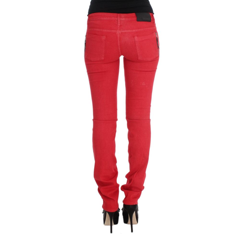 Costume National Rote Jeans & Hose